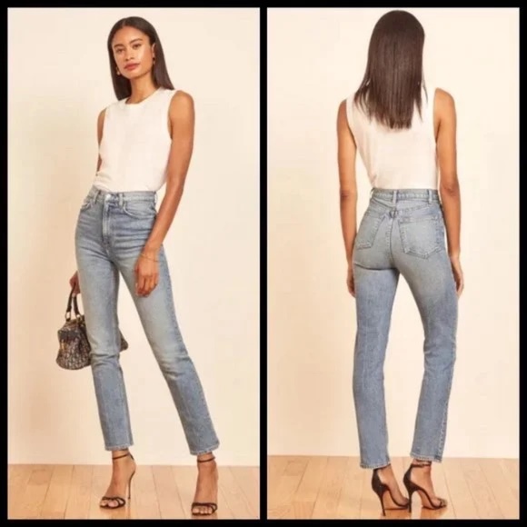 Reformation High Rise Classic Denim Jeans - Picture 2 of 15